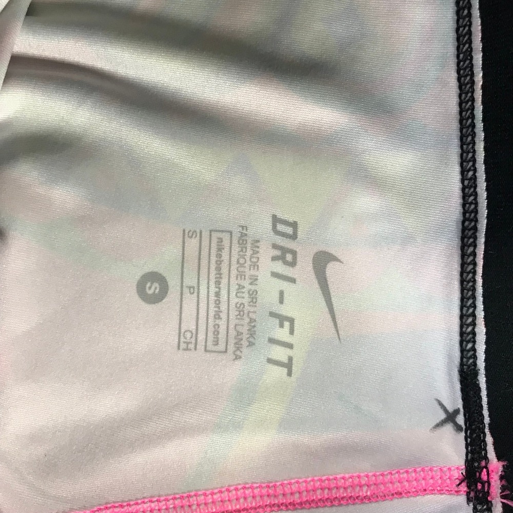 Nike Dri-FIT Womens Small Pink Psychedelic Geometric Print Athletic Leggings - Picture 7 of 9